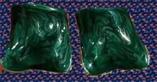 Metallic Green Earrings