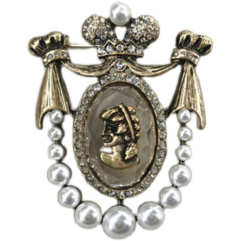 Baroque Style Pearl Brooch