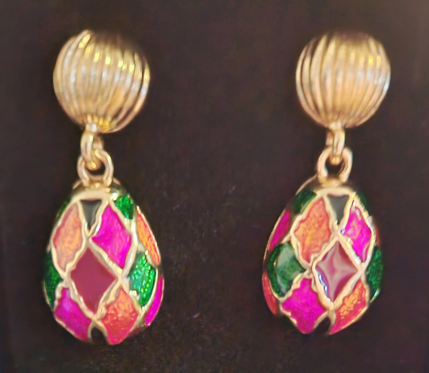 Enamel Balloon Earrings